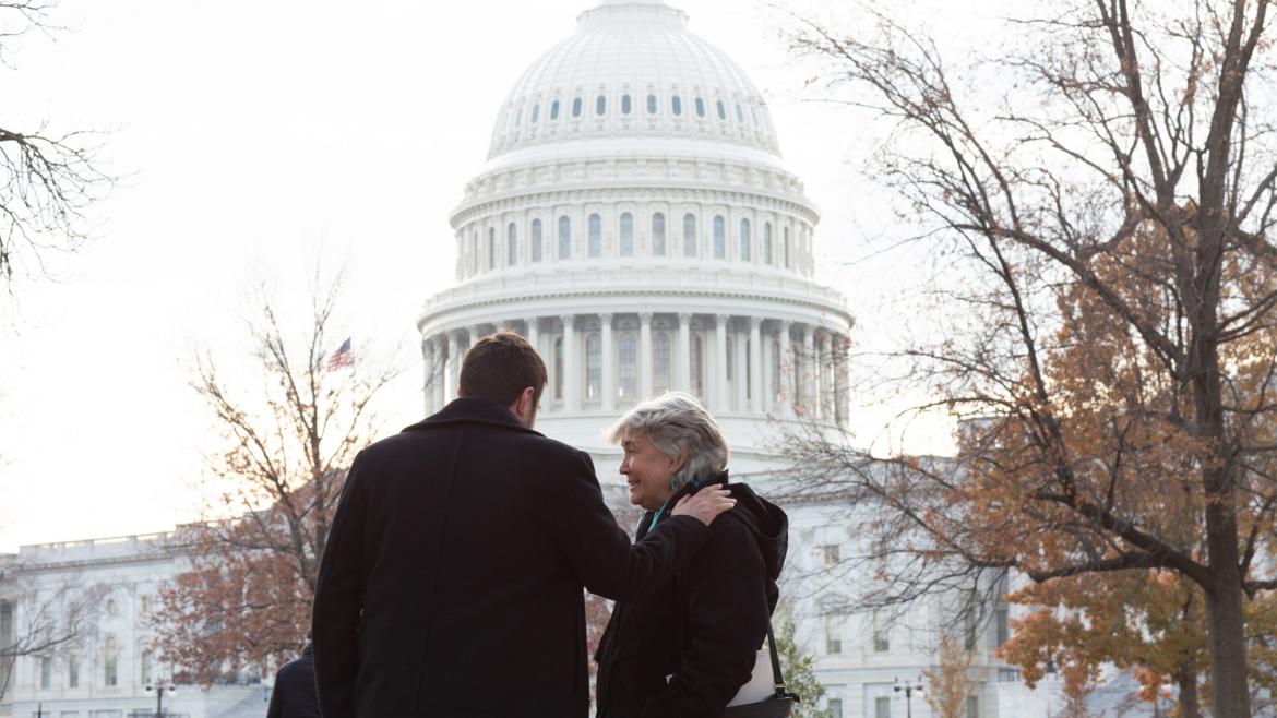 Chris Kearns-McCoy and Laurel Kearns at Capitol